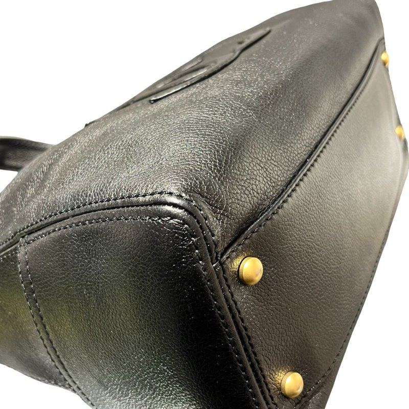 Used CHANEL Vintage Hobo Hobo Bag Black GHW-11