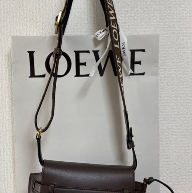 Loewe mini gate 可可棕 深咖色-0