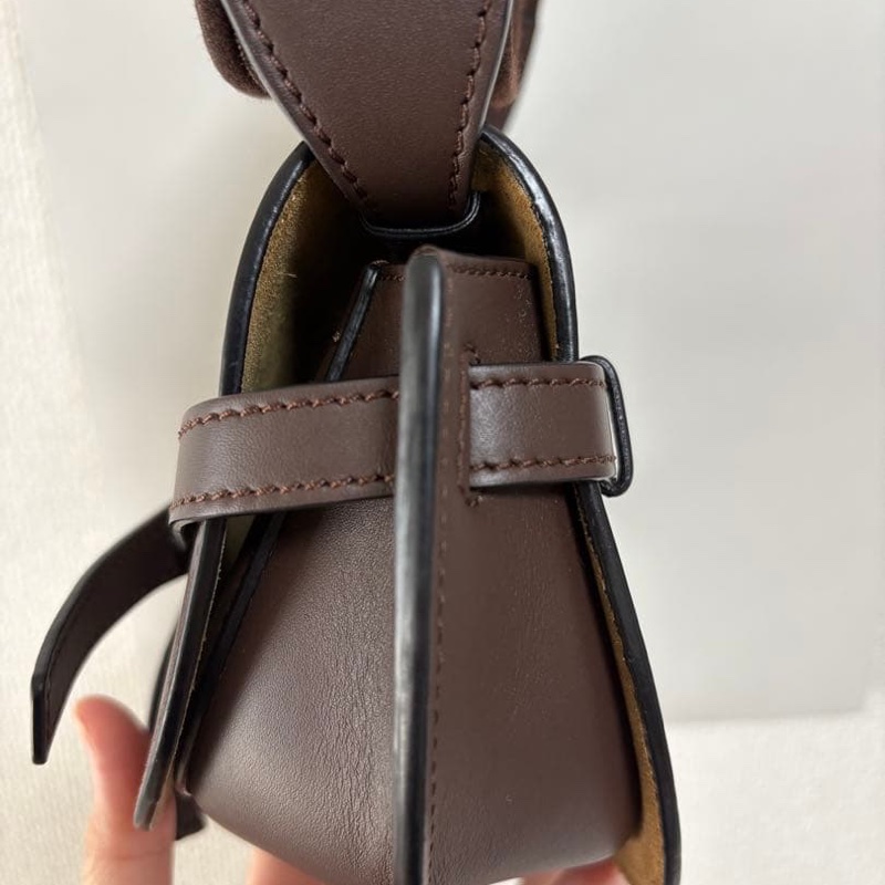 Loewe mini gate 可可棕 深咖色-3