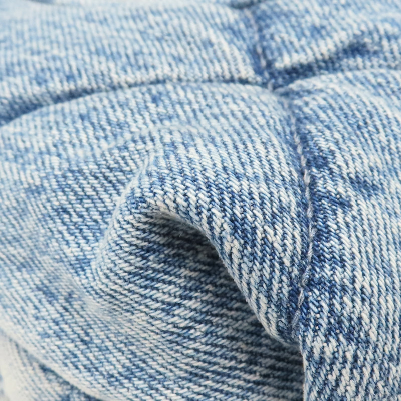 藍色 單寧布 Maxi 鍊帶 翻蓋包 金扣【CHANEL 香奈兒】 AS5727-15