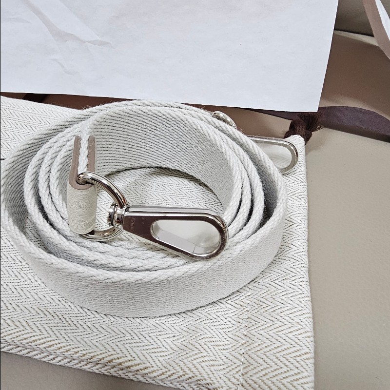 💯Hermes 愛馬仕 Mini Evelyne Craie Stamp K 奶昔白銀扣K刻-8