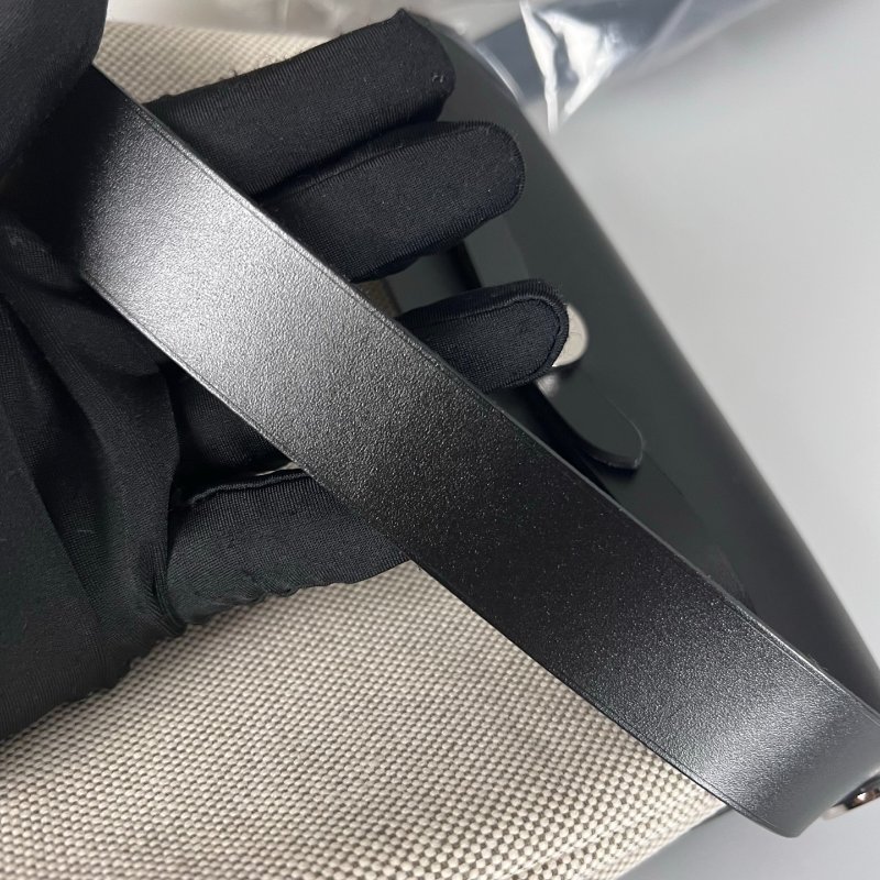 全新品 HERMES K刻 黑白帆布HERBAG MINI-8