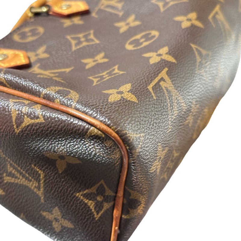 Used LOUIS VUITTON Monogram Speedy Nano Cross Body Bag Brown GHW-1