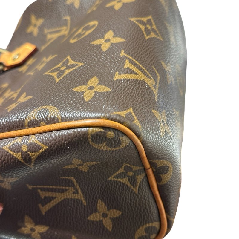 Used LOUIS VUITTON Monogram Speedy Nano Cross Body Bag Brown GHW-2