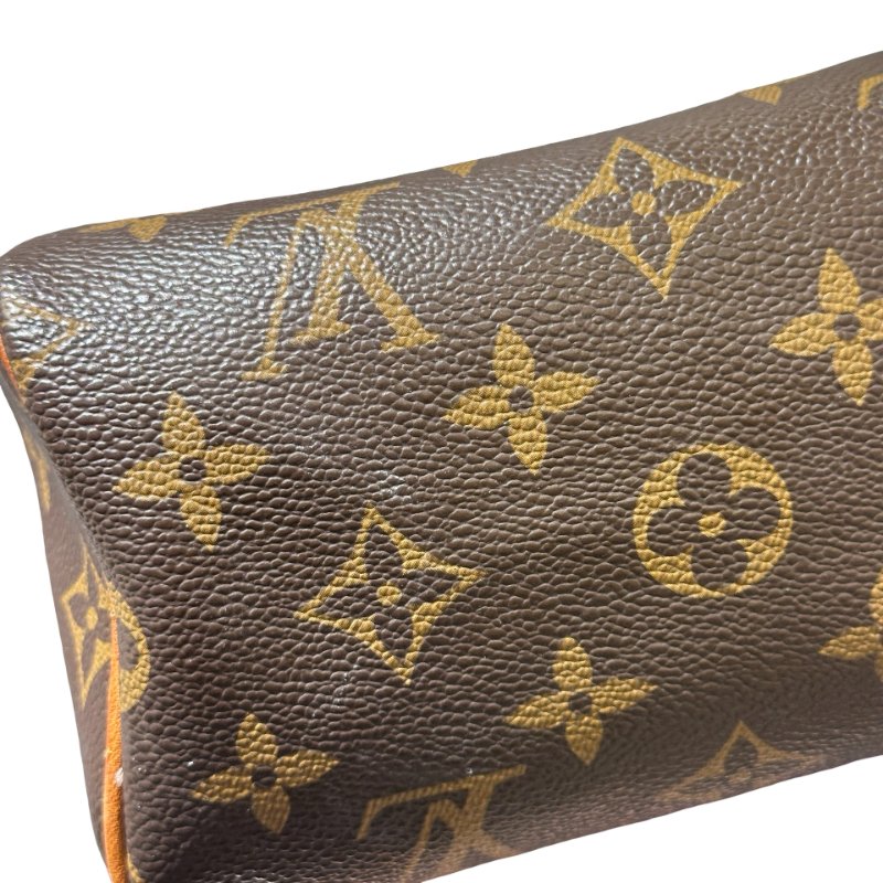 Used LOUIS VUITTON Monogram Speedy Nano Cross Body Bag Brown GHW-15