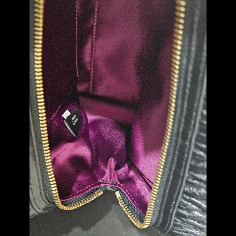 Coach Madison 黑色抓皺皮革手

提/肩背兩用包（型號 F49723）-8