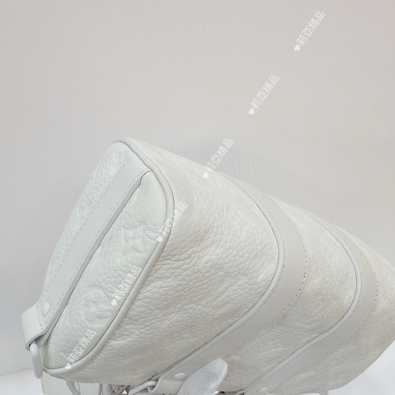 莉亞精品♡ LV keepall 25白 二手美包-8