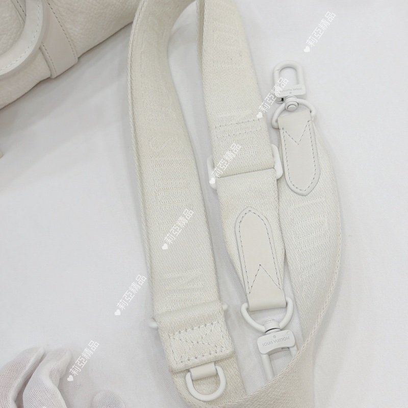 莉亞精品♡ LV keepall 25白 二手美包-15