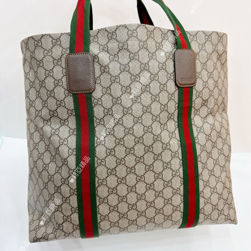 莉亞精品♡Gucci 購物托特包 老花 二手美包-3