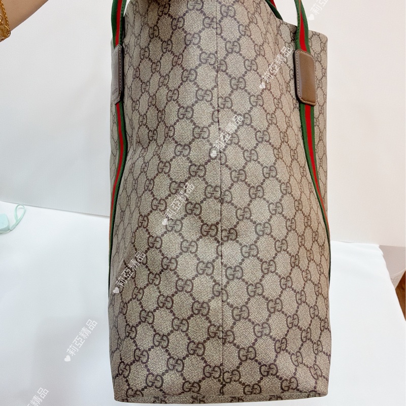 莉亞精品♡Gucci 購物托特包 老花 二手美包-5
