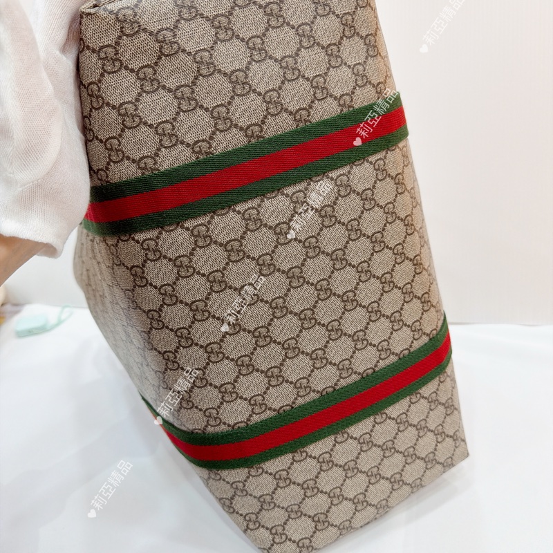 莉亞精品♡Gucci 購物托特包 老花 二手美包-6