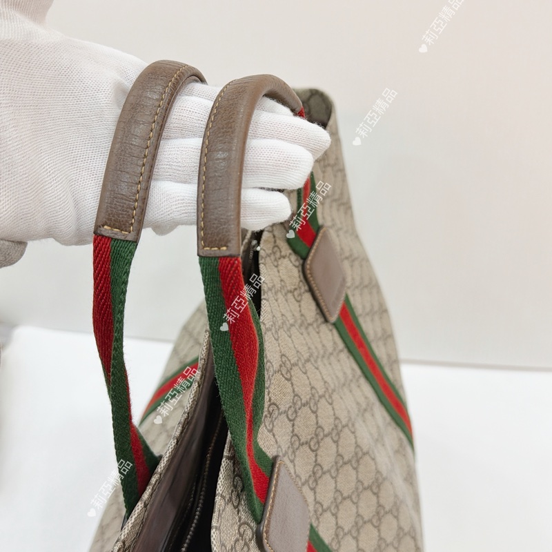 莉亞精品♡Gucci 購物托特包 老花 二手美包-13