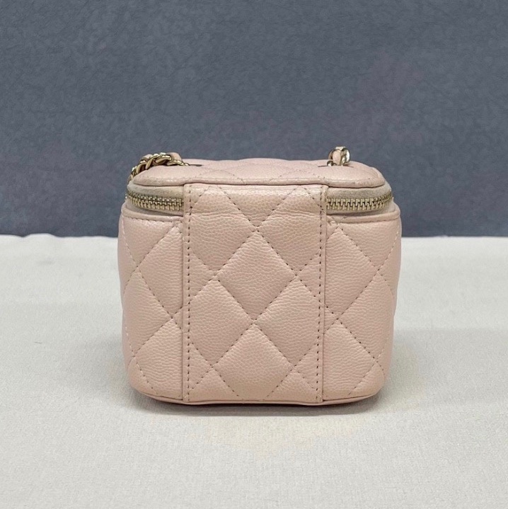 【91新 ✨ 全網最低價！】Chanel香奈兒 櫻花粉 金扣 小盒子 荔枝牛皮 （下單前先詢問庫存❗️）-2