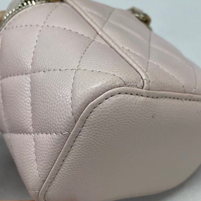 【91新 ✨ 全網最低價！】Chanel香奈兒 櫻花粉 金扣 小盒子 荔枝牛皮 （下單前先詢問庫存❗️）-12