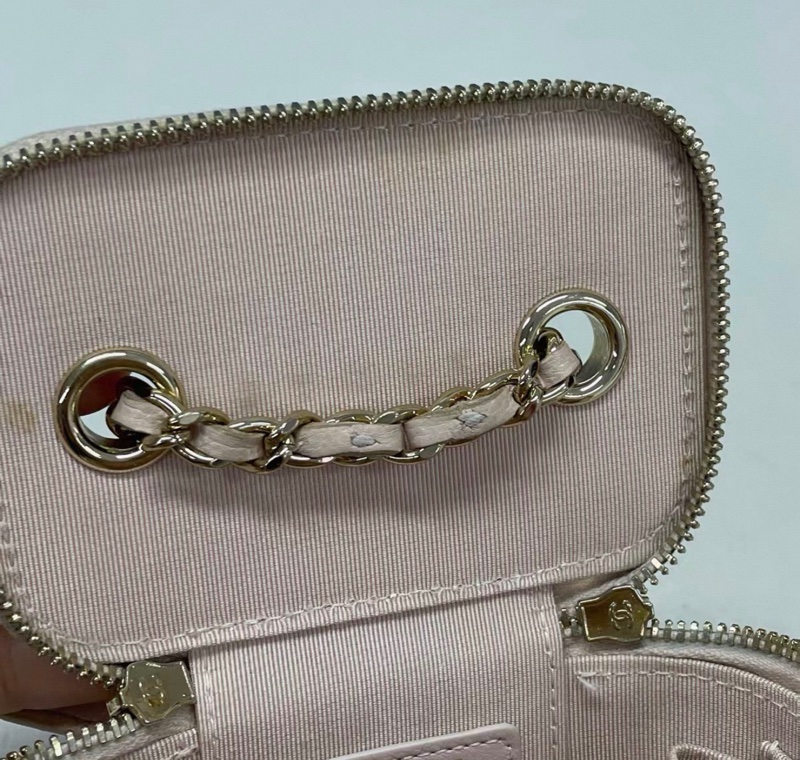 【91新 ✨ 全網最低價！】Chanel香奈兒 櫻花粉 金扣 小盒子 荔枝牛皮 （下單前先詢問庫存❗️）-16