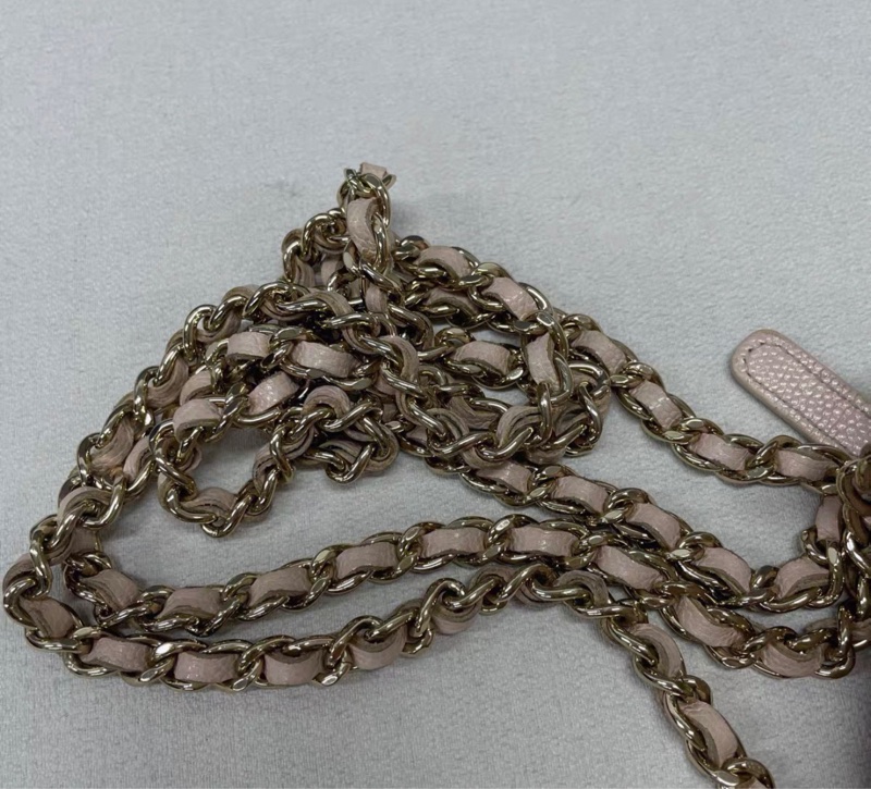 【91新 ✨ 全網最低價！】Chanel香奈兒 櫻花粉 金扣 小盒子 荔枝牛皮 （下單前先詢問庫存❗️）-18