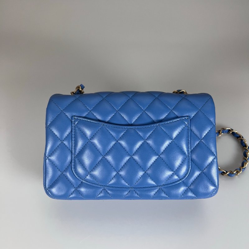 CHANEL CF20羊皮藍 A69900/27開-1