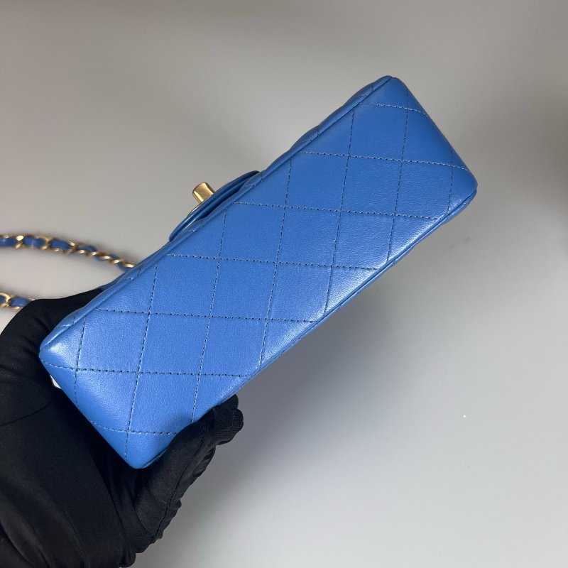 CHANEL CF20羊皮藍 A69900/27開-4