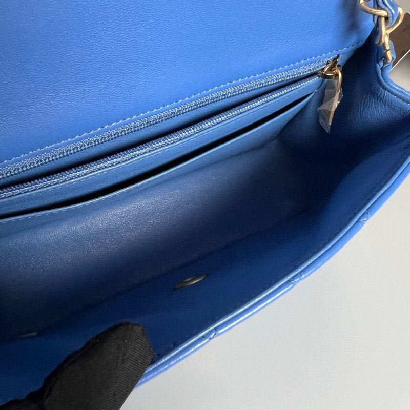 CHANEL CF20羊皮藍 A69900/27開-5