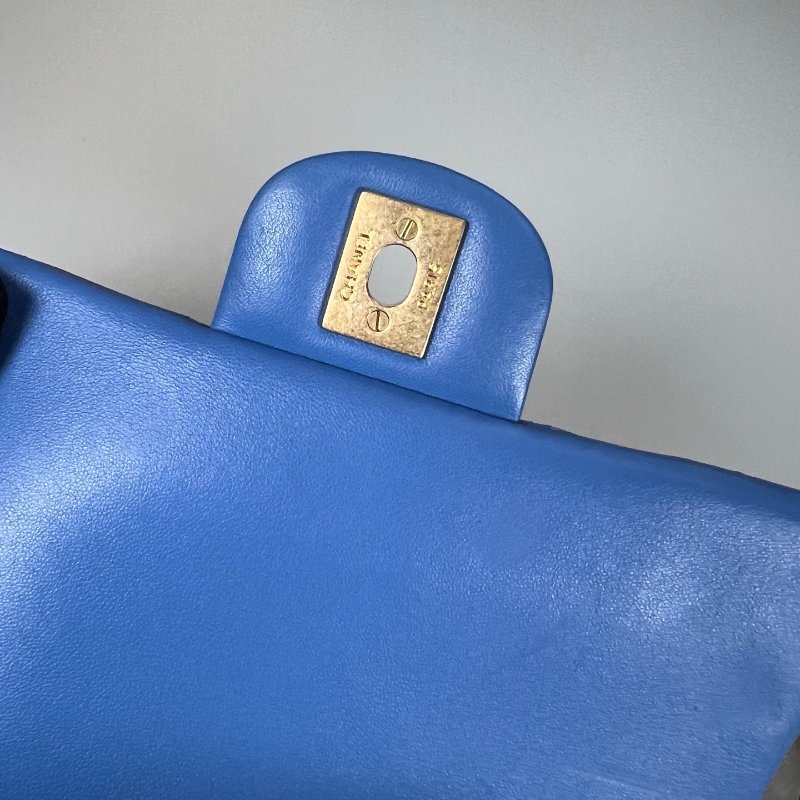 CHANEL CF20羊皮藍 A69900/27開-7