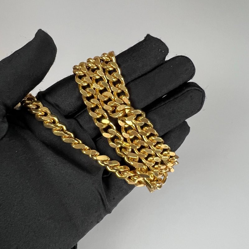 YSL 377828 黑魚子醬WOC 金鍊包 22CM-9