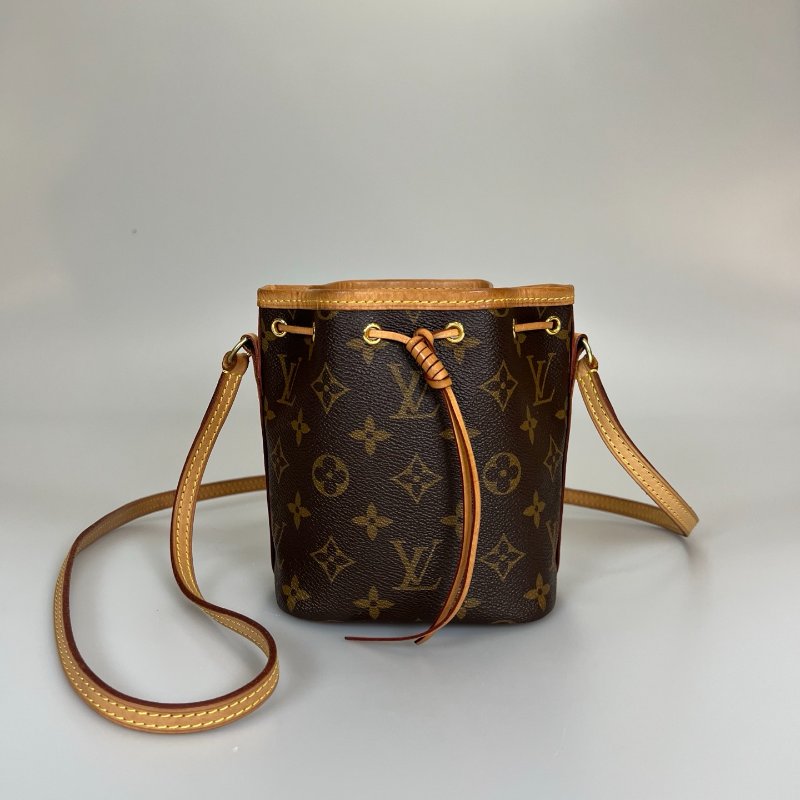 LV M41346  老花Nano Noe水桶包-0