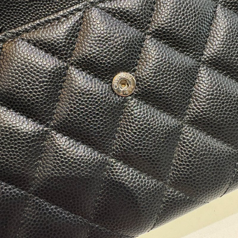 *SHIHNA名牌精品* CHANEL Boy 經典荔枝紋牛皮銀釦長夾 保卡款-2