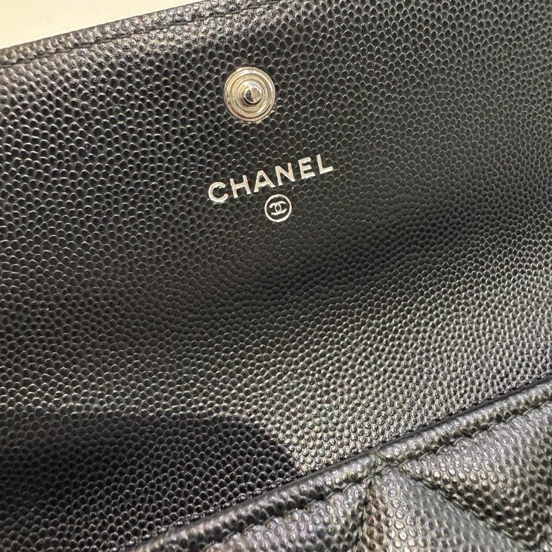 *SHIHNA名牌精品* CHANEL Boy 經典荔枝紋牛皮銀釦長夾 保卡款-3