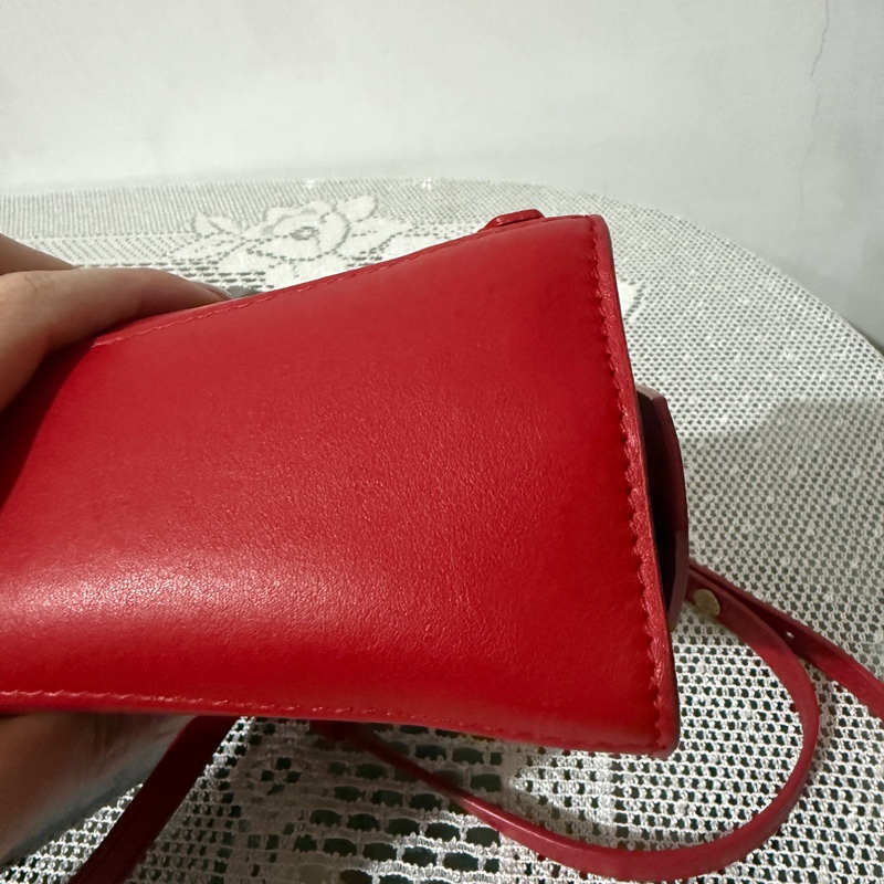 巴黎世家 balenciaga neo classic 迷你 機車包 紅色-7