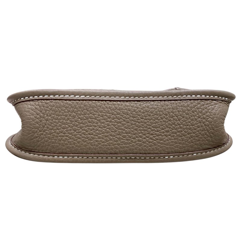 HERMÈS 愛馬仕 W刻 EVELYNE 16 AMAZONE MINI 肩背包 牛皮 大象灰 金釦-6