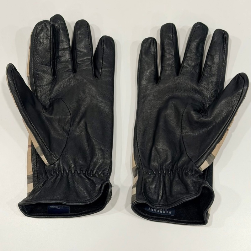 BURBERRY 倫敦 小羊皮經典格紋手套-2