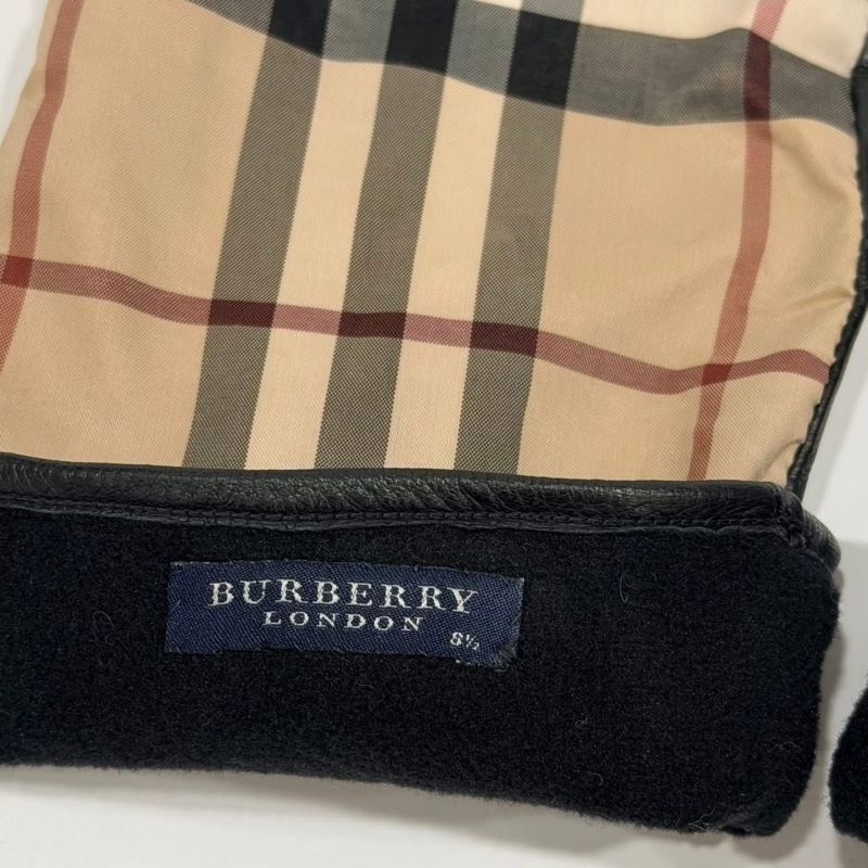 BURBERRY 倫敦 小羊皮經典格紋手套-7