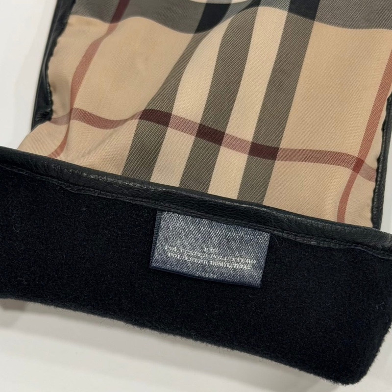 BURBERRY 倫敦 小羊皮經典格紋手套-8