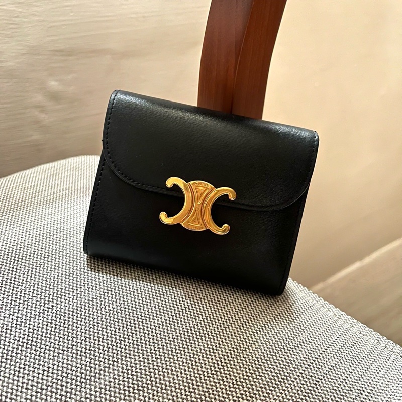 Celine Triomphe小號翻蓋錢包-0