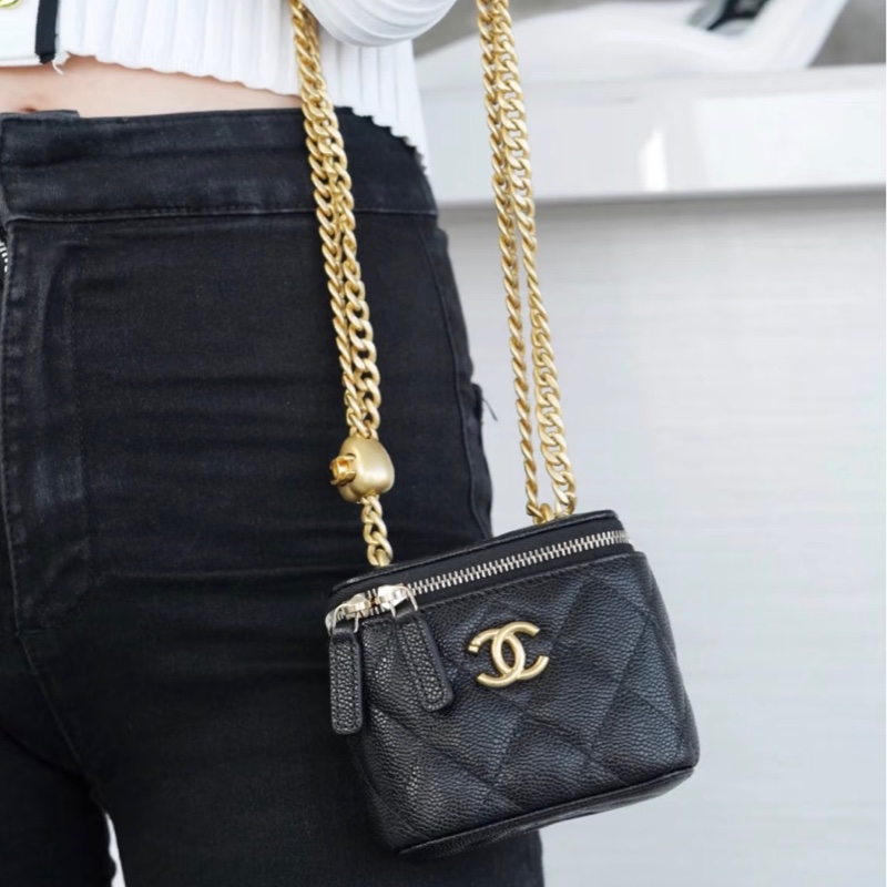 【97新 ✨ 全網最低價！】Chanel香奈兒 黑金 愛心扣 荔枝牛皮 晶片新款（下單前先詢問庫存❗️）-2