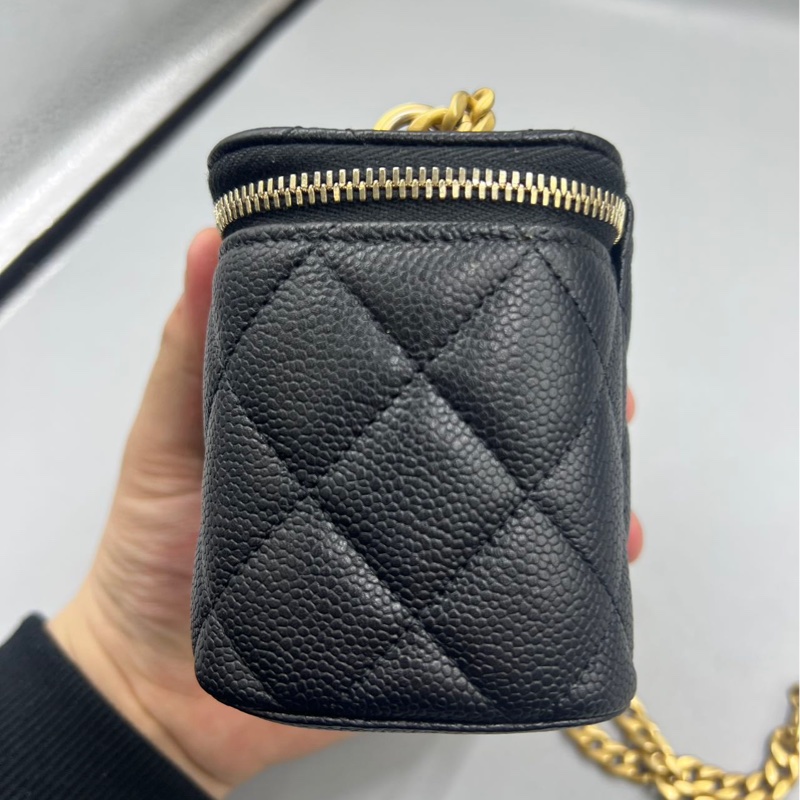 【97新 ✨ 全網最低價！】Chanel香奈兒 黑金 愛心扣 荔枝牛皮 晶片新款（下單前先詢問庫存❗️）-6