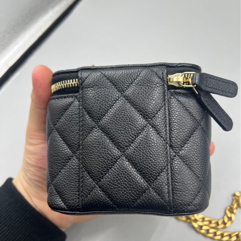 【97新 ✨ 全網最低價！】Chanel香奈兒 黑金 愛心扣 荔枝牛皮 晶片新款（下單前先詢問庫存❗️）-7