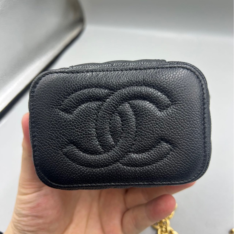 【97新 ✨ 全網最低價！】Chanel香奈兒 黑金 愛心扣 荔枝牛皮 晶片新款（下單前先詢問庫存❗️）-9