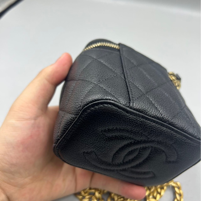 【97新 ✨ 全網最低價！】Chanel香奈兒 黑金 愛心扣 荔枝牛皮 晶片新款（下單前先詢問庫存❗️）-10