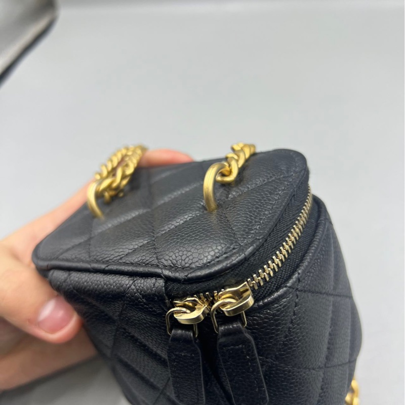 【97新 ✨ 全網最低價！】Chanel香奈兒 黑金 愛心扣 荔枝牛皮 晶片新款（下單前先詢問庫存❗️）-12