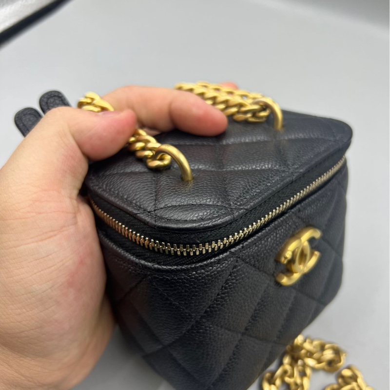 【97新 ✨ 全網最低價！】Chanel香奈兒 黑金 愛心扣 荔枝牛皮 晶片新款（下單前先詢問庫存❗️）-13