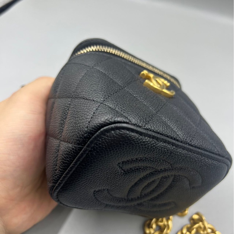 【97新 ✨ 全網最低價！】Chanel香奈兒 黑金 愛心扣 荔枝牛皮 晶片新款（下單前先詢問庫存❗️）-14