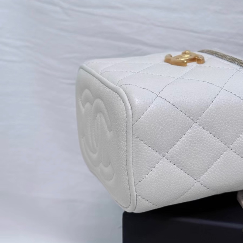 【97新 ✨ 全網最低價！】Chanel香奈兒 白金色 愛心扣 荔枝牛皮 晶片新款（下單前先詢問庫存❗️）-7