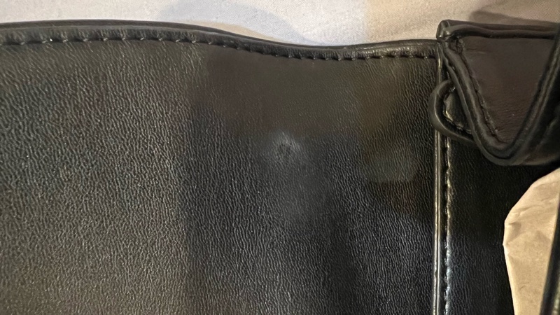 ［二手］MICHAEL KORS SERENA 菱格紋翻蓋鍊帶肩背/斜背二用包-銀釦黑/中-1