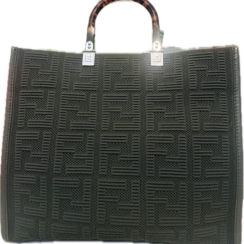 Fendi Sunshine Medium 玳瑁手把 手提肩背2用托特包-0