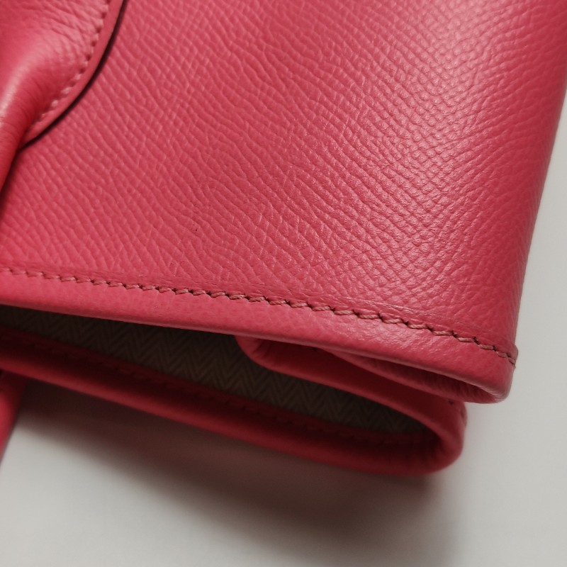 Hermes Garden Party花園包30按扣手提包Epsom牛皮銀扣U5唇膏粉A刻-18