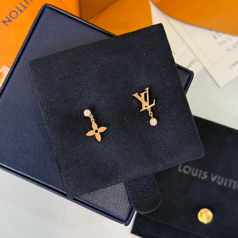 (2025年底台灣專櫃證書🇹🇼）全新LV IdylleBlossom 18K金單鑽耳環-2