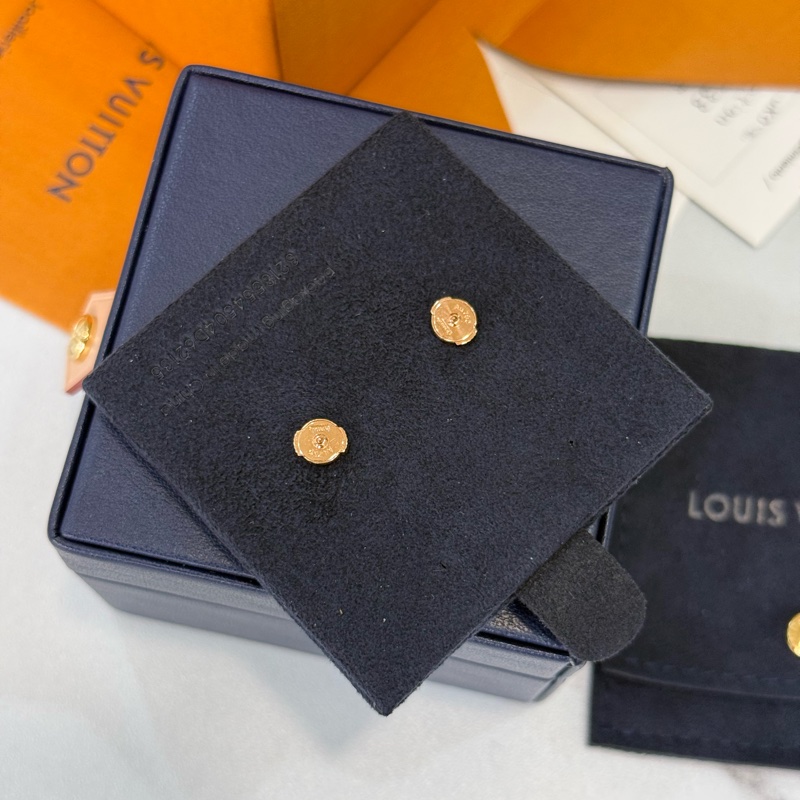 (2025年底台灣專櫃證書🇹🇼）全新LV IdylleBlossom 18K金單鑽耳環-3