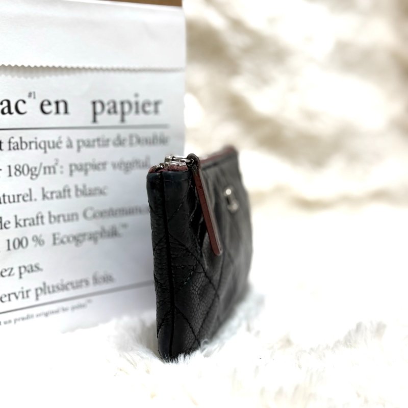 Chanel 黑銀 零錢包-2