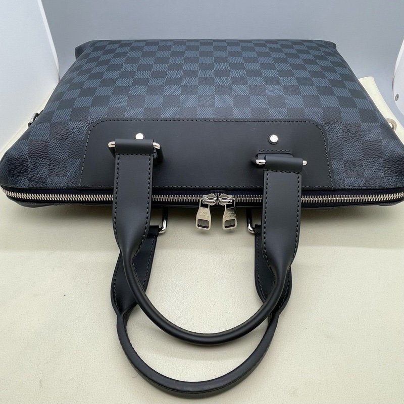 99新路易威登/Louis Vuitton  男士藍棋盤公文包手提包 尺寸：37.0x 28.0x 6.0 cm  附件：肩帶-7